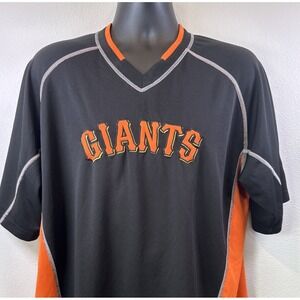 San Francisco Giants Black Orange MLB‎ Baseball Jersey Shirt Mens XL